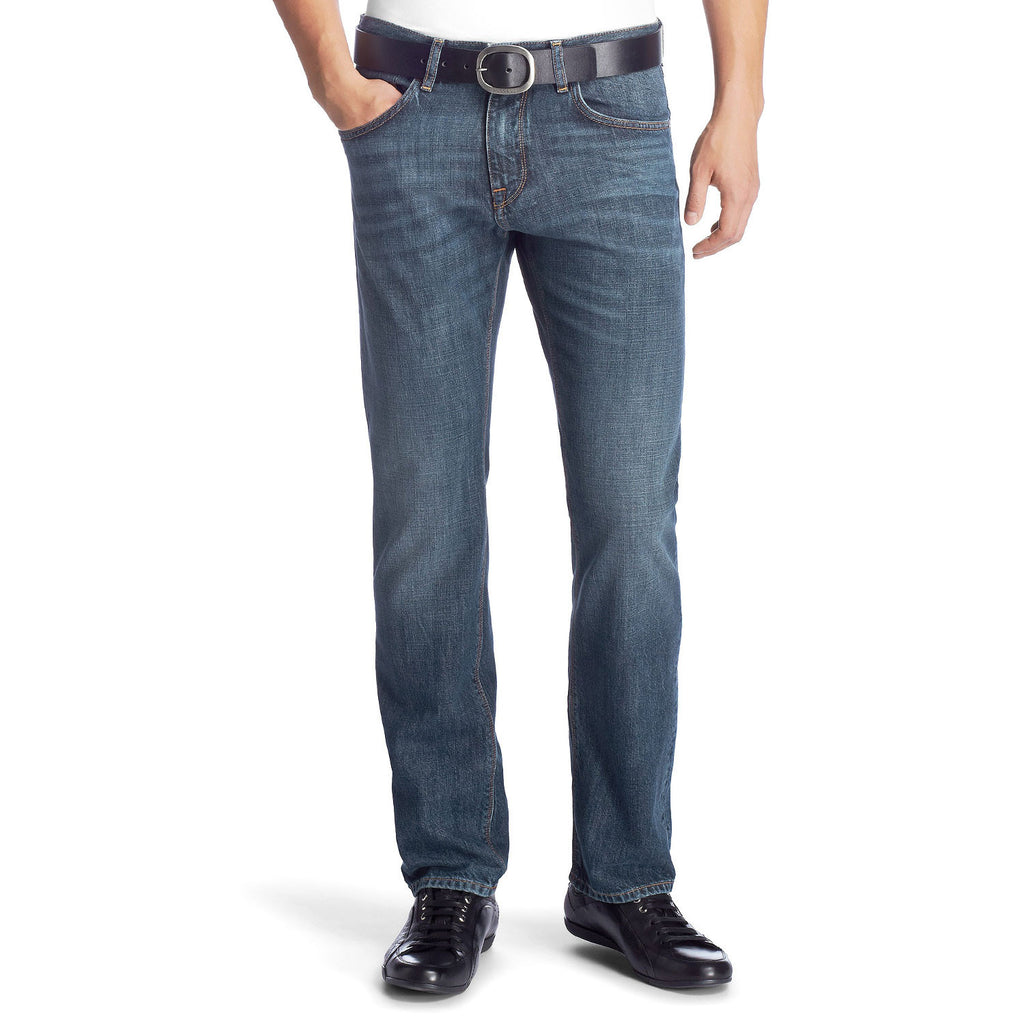 Hugo Boss Maine Regular Fit Jeans Bright Blue – WowsersTrousers