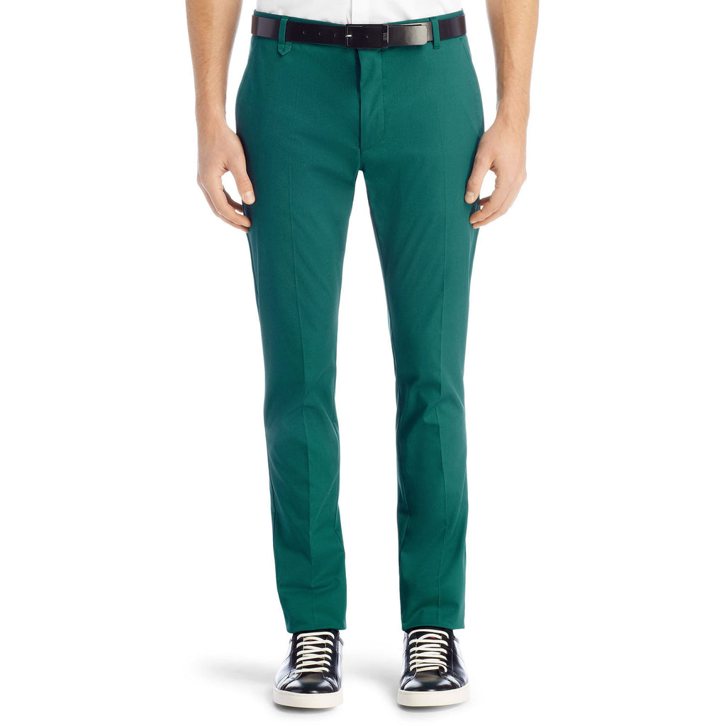 Hugo Boss Heldor Slim Fit Cotton Blend Chinos - Dark Green WowsersTrousers Hugo Boss Heldor Slim Fit Cotton Blend Chinos - Dark Green WowsersTrousers
